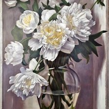 Схема вышивки «Букет пионов»