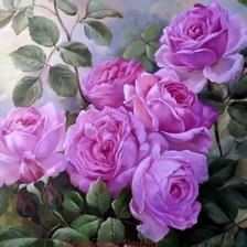 Схема вышивки «Розы»