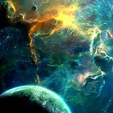 Схема вышивки «Космос»