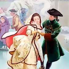 Схема вышивки «По картине Мориса Лелуара»