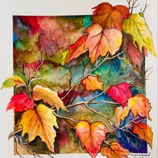 Схема вышивки «Краски осени»