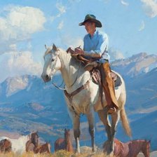 Схема вышивки «a caballo»