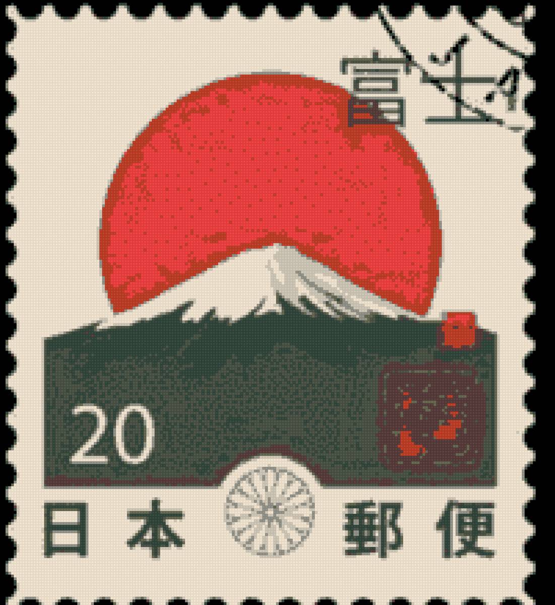 марка японии - япония, марка - предпросмотр