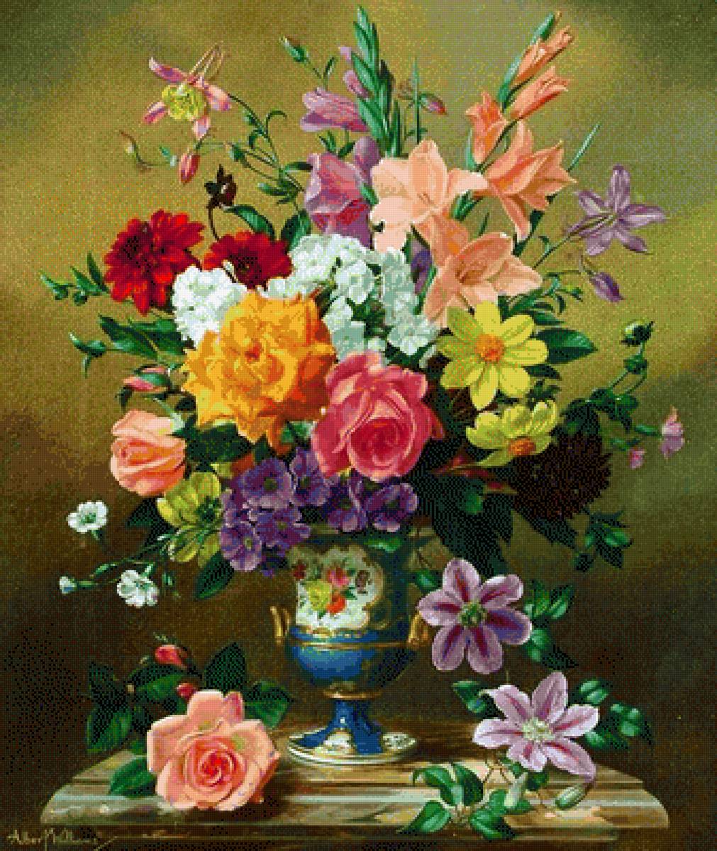 винтаж - цветы - предпросмотр