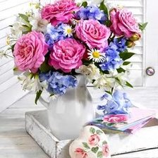 Ваза с цветами