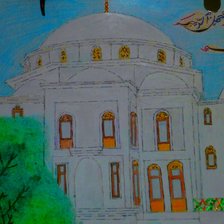 Схема вышивки «Мечеть»