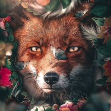 Схема вышивки «Лиса»