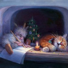 Схема вышивки «Домовой»