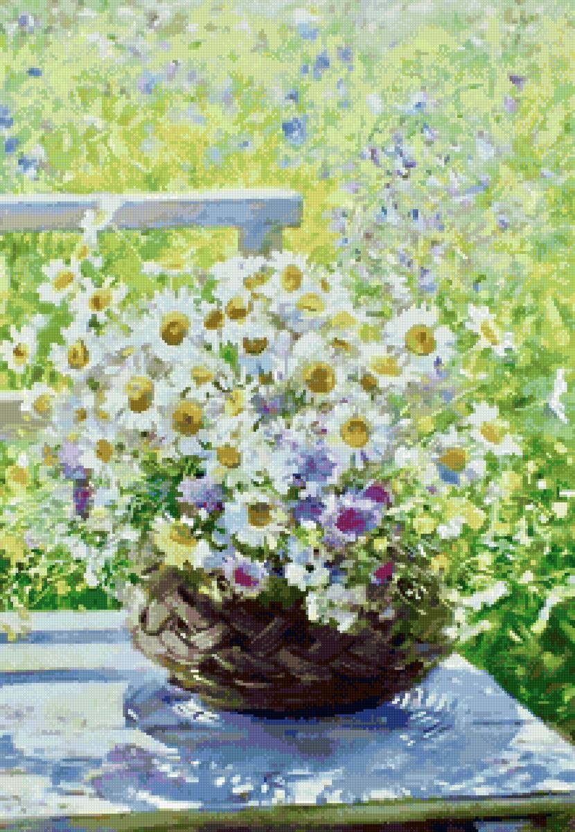 Ромашки - лето, букет, ромашки, цветы - предпросмотр