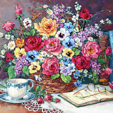 Схема вышивки «Барбара Мок. Натюрморт»