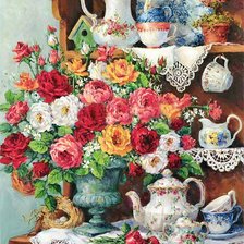 Схема вышивки «Барбара Мок. Натюрморт»