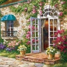 Схема вышивки «Крыльцо»