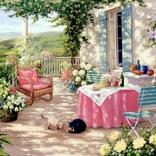 Схема вышивки «Беседка»