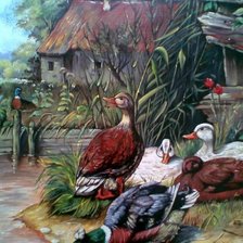 Схема вышивки «Уточки»