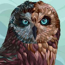 Схема вышивки «сова»