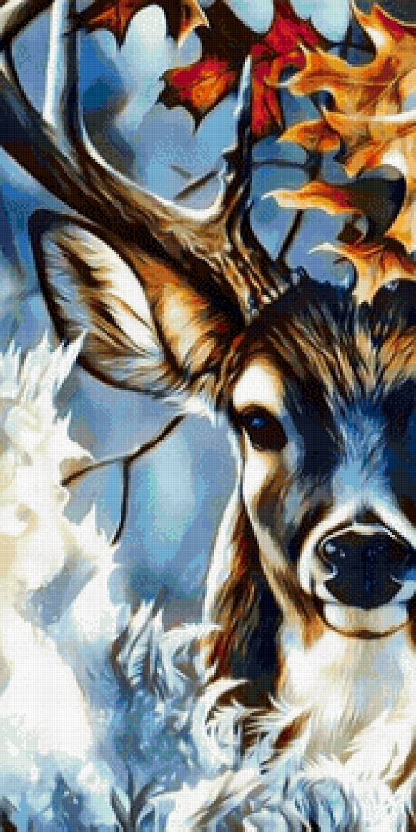 Олень - животные, олень, осень - предпросмотр