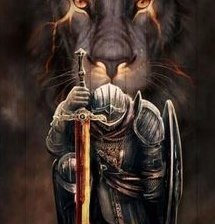 Схема вышивки «Воин»