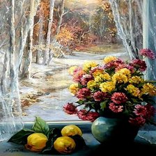 Цветы на окне