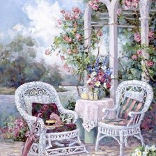 Схема вышивки «Беседка»