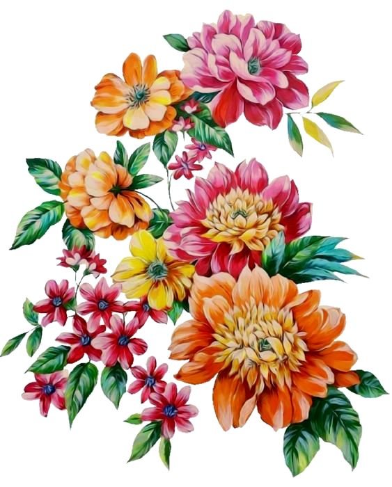 цветы - рисунок - оригинал