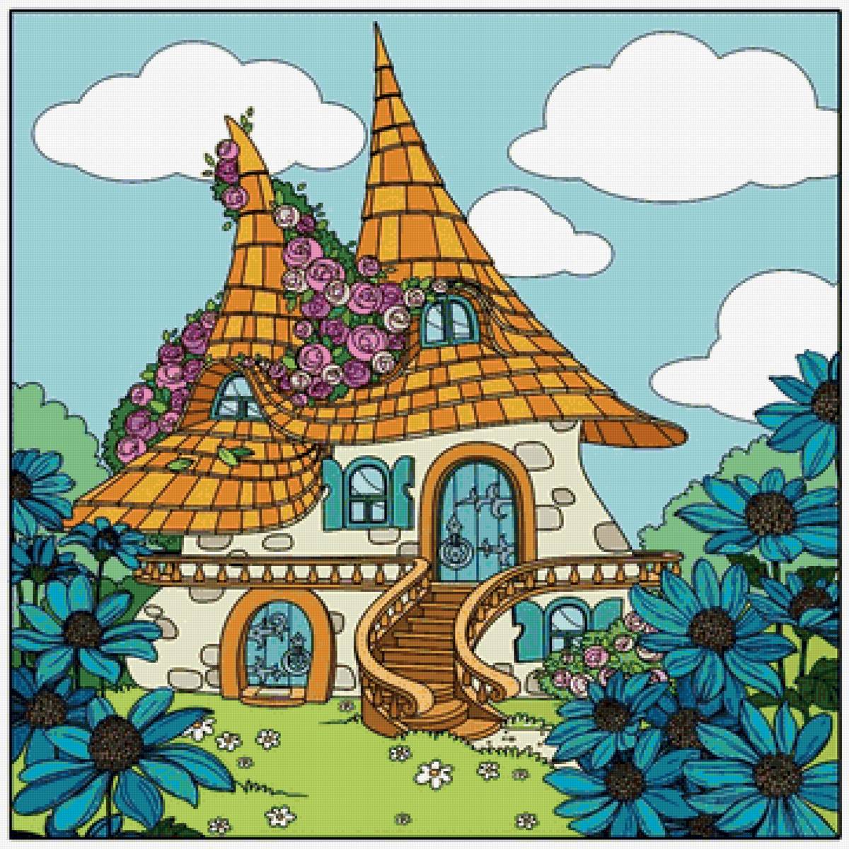 сказочный домик - сказка - предпросмотр