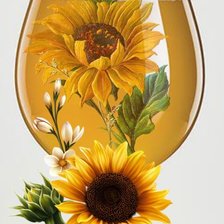 Схема вышивки «бокал вина»