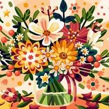 яркий букет