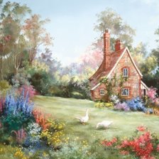 Схема вышивки «Домик»