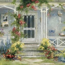 Схема вышивки «Крыльцо»