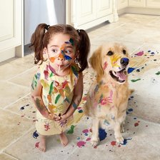 Схема вышивки «Художники»