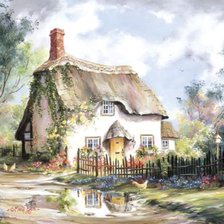 Схема вышивки «Дом»