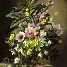 Схема вышивки «Январский букет»