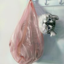 Схема вышивки «Котик»