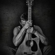 Схема вышивки «Играю струнами своей души»