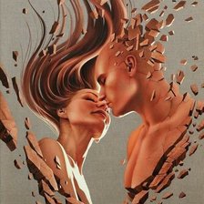 Схема вышивки «Влюбленные»