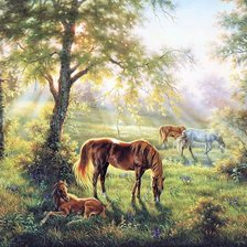 Схема вышивки «Джуди Гибсон. Пейзаж»