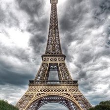 Схема вышивки «Эйфелева башня»