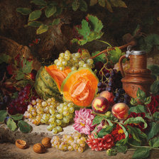 Схема вышивки «Натюрморт с тыквой»