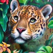 Схема вышивки «Леопард»