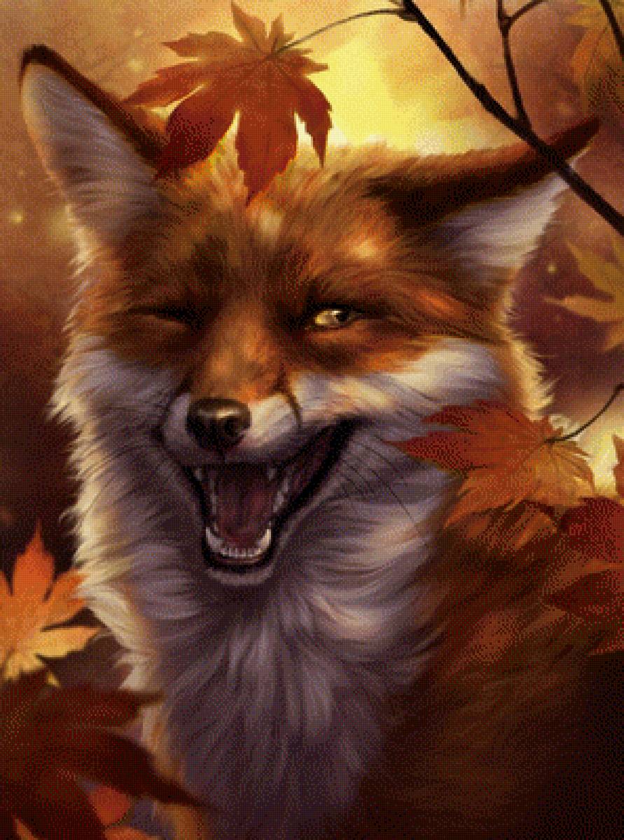 хитрый лис - лиса, звери, природа, лисица - предпросмотр