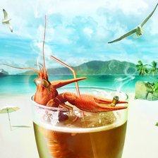 Летом на море