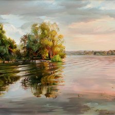 Схема вышивки «пейзаж»