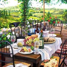 Схема вышивки «Вино»