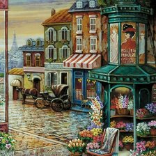 Схема вышивки «Улица»