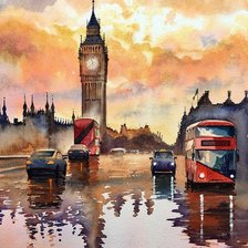 Схема вышивки «Лондон»