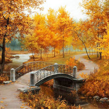 Схема вышивки «Золотая осень»