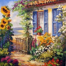 Схема вышивки «Сад»