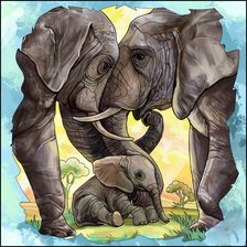 Схема вышивки «семейка»