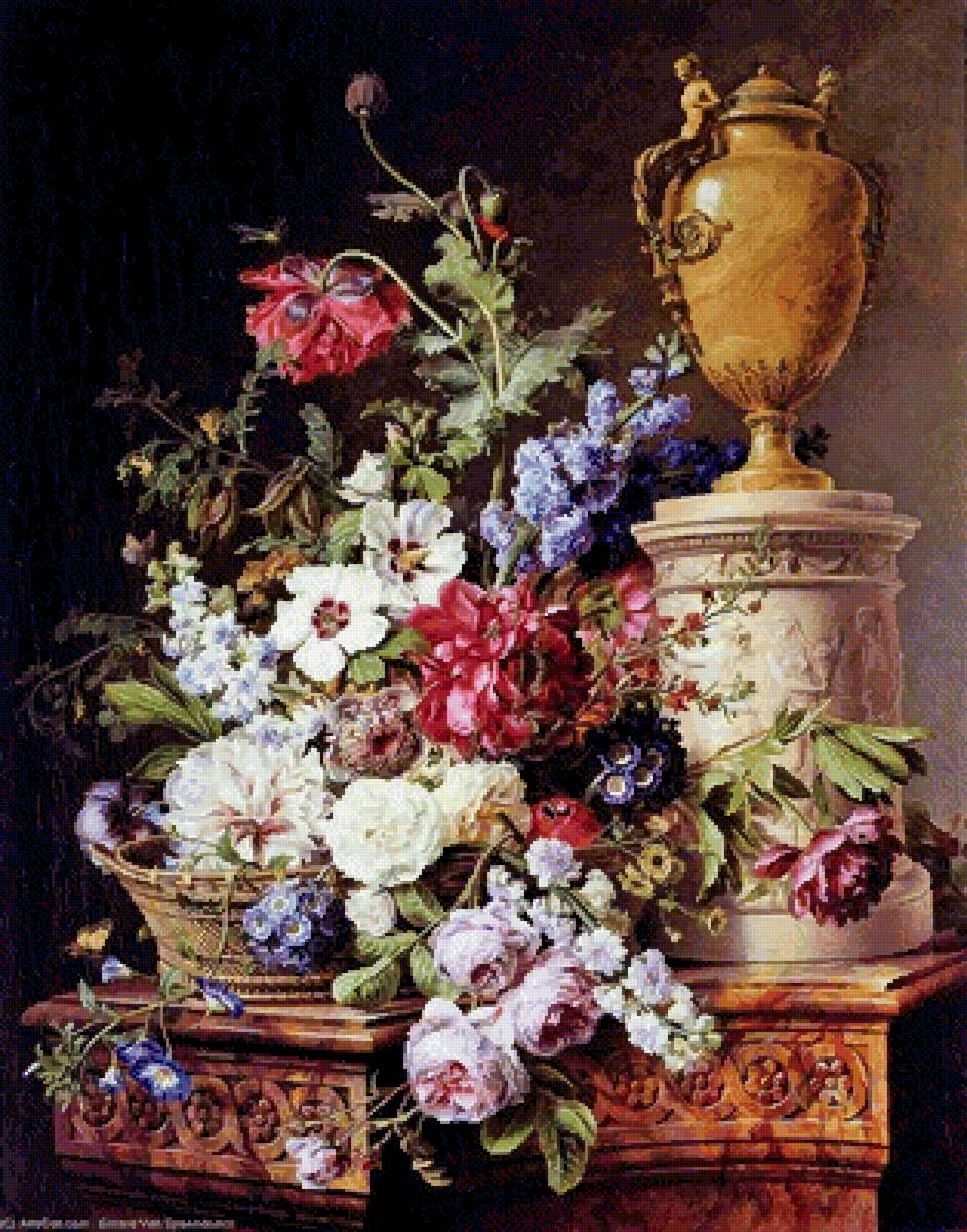 Корнелис Ван Спаендонк. Натюрморт - натюрморт, корнелис ван спаендонк - предпросмотр