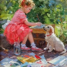 Схема вышивки «Художница»